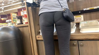 Slim-Sexy Cougar VPL Grey Yoga Pants