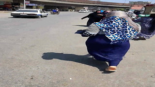 hijab wife show her big ass - Labwa marat elars